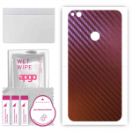apgo skin sticker film foil vinyl for the BACK compatible with Huawei P8 Lite (2017), scratch-resistant, easy to install - Carbon Chameleon CAKA5