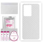 apgo Protective Skin Sticker for the back compatible with Vivo iQOO 11S, Wrap Film, Foil, Vinyl - Pattern Transparent Carbon