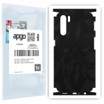 apgo Protective Skin Sticker for the back+sides compatible with Oppo Reno3 5G, Full Wrap Film, Foil, Vinyl - Pattern Black Camo