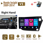 2 din Android automobilio radijo daugialypės terpės vaizdo grotuvas, skirtas Honda Insight 2009&ndash;2014 Navigacijos GPS WIFI 1+16 GB pagrindiniam blokui