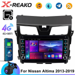 2 Din Android automobilinis stereofoninis įrenginys, skirtas Nissan Altima Teana 2013&ndash;2017 automobilių radijas WIFI GPS navigacijos daugialypės terpės grotuvo galvos blokas su rėmeliu 6+128+AHD
