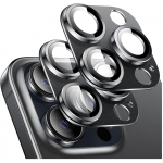 9H grūdinto stiklo fotoaparato objektyvo apsauga iPhone 15 Pro Max 14 Plus 13 Mini 12 11 iPhone15 15Plus 14Plus apsauginis aliuminio dangtelis telefono priedai For iPhone 15 juoda
