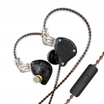KZ ZS10 Pro 3,5 mm laidinės į ausis įdedamos ausinės 1DD+4BA hibridinės hifi muzikos ausinės, sportinės ausinės, 2 kontaktų With Mic