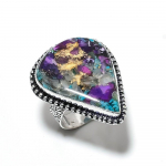 Spiny Oyster Gemstone Handmade 925 Sterling Silver Jewelry Ring Size 9 g5l88