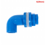 ID 20 iki 50 mm L tipo PVC vamzdžių jungtys žuvų rezervuaro kanalizacijos jungtys drėkinimo vamzdis 20mm