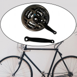 Bike Crankset 42/32/24T Square Taper Chainwheel Lightweight Aluminum Alloy Easy to Install 8/9 Speed