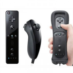 Motion Plus valdiklis, skirtas Nintendo Wii + Nunshuck + juodas dangtelis