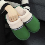 Mados moteri&scaron;kos naujos medvilninės &scaron;lepetės namams, vandeniui atsparios, neslidžios, &scaron;iltos, žieminės &scaron;lepetės poroms, &bdquo;Baotou&ldquo; neslidžios odinės &scaron;lepetės 25(fit 35-36) raudona