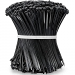 Nailoninės kabelinės jungtys Savaime užsifiksuojančios Reguliuojamos Virvelių ri&scaron;imo dirželiai Tvirtinimo kilpa Namų biuras Tvirtinimo žiedas Kabelių vielų ri&scaron;ikliai Virvelių valdymas 3*100(2.5mm wide)-100pc