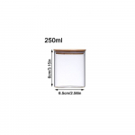 With Bamboo Lid Spice Jars Miscellaneous Grain Storage Bottle New Sealed Can Kitchen 1