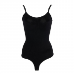 Besiūliai formuojantys rūbai Bodysuit Tummy Control Korsetas Moteri&scaron;ki viso kūno formavimo stringai Patogūs liekninantys pilvą apatiniai S juoda