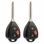 2 vnt 3 mygtukų automobilio nuotolinio valdymo pultas, skirtas Toyota Camry Corolla Avalon Venza 2007 2008 2009 2010 2011 2012 raktų dėklas TOY43 1 Pair