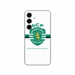 Coque Samsung Galaxy S25 SCP SPORTING PORTUGAL FOND BLANC Maniacase juoda