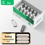 Biaz 4GB USB 2.0 Vandeniui atspari metalinė USB atmintinė - 10 vnt. 2GB sidabras