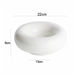 Kūrybingi balti keraminiai stalo reikmenys salotos desertinis dubuo Užkandžių lėk&scaron;tė Namų ūkio stalo dekoravimas torto lėk&scaron;tė Virtuvės reikmenys porcelianas