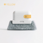 2 viename griovelių valymo įrankis, lango rėmas, durų griovelių valymo &scaron;epetys, stumdomų durų takelio valymo įrankiai, rankinis ply&scaron;ių valiklis geltona