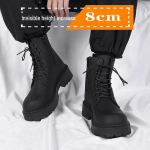 COS Vyri&scaron;ki Originalios Odos Briti&scaron;ko Stiliaus Auk&scaron;tį Didinantys 10cm Motociklininkų Martin Batai Size 37