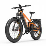 Dukawey Silvertip 8 1000W variklis + 52V20AH Samsung akumuliatorius, 26 * 4,0 colių padangos, spalvotas ekranas, kalnų visureigis elektrinis dviratis Orange