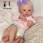 Žavingos atgimusios lėlės, pieva, 48 cm, mink&scaron;tos, jaukios, visi&scaron;kai vinilo audinio lėlės, pasirenkamos naujagimio lėlės, ry&scaron;kiai dažytos, realisti&scaron;kos, imitacinės lėlės vaikams cloth body