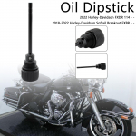 1105-0022 Alyvos matuoklio bakelio dangtelio ki&scaron;tukas Softail Road Glide 07-19 juoda