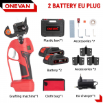 ONEVAN &Scaron;epetėlių neturintis 2 viename elektrinis skiepijimo įrankis Daugiafunkcinis skiepijimo žirkles Genėjimo ir skiepijimo elektrinis įrankis Makita 21V baterijai sku006737_3