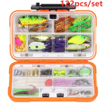 122 vnt./komplektas Multi žvejybos masalas, mi&scaron;rios spalvos plastikinis metalinis masalas, mink&scaron;tas masalo rinkinys žvejybos reikmenų vobleris 122 Pieces Lure Set