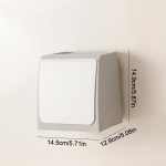 Sieninis laikymo dėžutė, be perforavimo, vonios kambarys, vonios kambario siena, atverčiama kibiro laikymo dėžutė menstruaciniams įklotams ir popieriniams rank&scaron;luosčiams pilka spalva