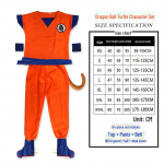 Vaikų dienos Drakono rutulio Goku Cosplay kostiumų rinkinys berniukams ir mergaitėms L