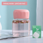 Auk&scaron;tos vertės ne&scaron;iojamas sandarus animacinis stiklinis puodelis su logotipu, skirtas kavai, pienui Fat Cup 301-400ml