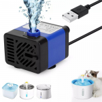 Nuolatinės srovės 5V USB mini panardinamas vandens siurblys naminių gyvūnų fontanui, akvariumui, tvenkiniui, fontanui, hidroponikai