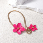 Eleganti&scaron;ka balta gėlė kulk&scaron;nies papuo&scaron;alas moterims subtilus boho paplūdimio pėdų papuo&scaron;alas Anklet