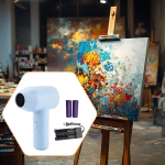 Oro pūstuvas Dulkių valiklis Elektrinis &scaron;luotelė Dažų džiovintuvas Kempingui Naminių gyvūnų plaukams Klaviatūrai mėlyna