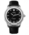 Nappey Renaissance Plieniniai ir Juodi Automatiniai NY41-AD1M-3B6A 200M Unisex Laikrodis