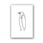Picasso Minimalistinis Gyvūnas &Scaron;uo ir Taikos Balandis Drobės Tapyba Sienos Menas Paveikslai Plakatai ir Spaudiniai Svetainei Miegamajam Namų Dekoras 8X12inch 20x30cm