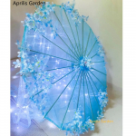 LED Verpalai &Scaron;ilko Audinys Nėriniai Dekoratyvinis Skėtis Paplūdimio Skėtis Princesės Kini&scaron;kas Japoni&scaron;kas Skėtis Drama Amatai Skėtis Cosplay