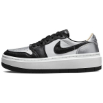 Air Jordan 1 Elevate Low SE Silver Toe Moteri&scaron;ki kedai Metalinis Sidabro Juodas Baltas DQ8561-001 36