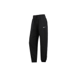 Nike vientos spalvos logotipas, oversized, auk&scaron;to juosmens, su fleece pamu&scaron;alu, jogger tipo kelnės moterims, juodos DQ5888-010 S