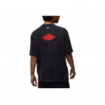 Jordan Air SS25 Retų Oro Serija Madingi Patogūs Paprasti Trumpomis Rankovėmis T-shirt Vyri&scaron;ki Vir&scaron;utiniai Drabužiai Juodi Čilės Raudoni IB3130-010 2XL