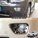 2x Chromuotas ABS Priekinių rūko žibintų apdailos rėmelis Jeep Grand Cherokee 2011-2013