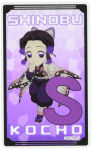 Akrilinė kortelė Abėcėlė Kimetsu no Shinobu Kocho versija. Demonų medžiotojas Yaiba