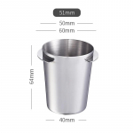 Kavos dozavimo puodelis uostymui 58/53/51 mm espresso kavos aparatui, atsparus dėvėjimuisi nerūdijančio plieno kavos dozavimo puodelis, dropshipping