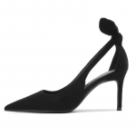 mados Nauji Auk&scaron;tos klasės Moteri&scaron;ki I&scaron;skirtiniai Stiletto Seksualaus Temperamento Vientisos Spalvos Smailianosiai Auk&scaron;takulniai Batai Moteri&scaron;ki Auk&scaron;tos kokybės Viensluoksniai Batai 41 juoda