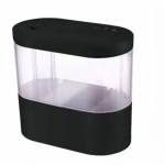 Desktop Creative Mini akvariumo rezervuaras su biochemine filtravimo sistema ir LED lempute Betta Fish Ecological Water Cycle upgradation