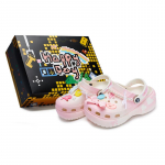 Crocs Classic Platform Medžiaginis Klumpė 811 Pagaminta &Scaron;irdies Ritmo Akimirka Specialus Bato Dėklas Nuimamas Kaspinas Priedai Skylėtos Batai Moteri&scaron;kos Baltos Rožinės 34-35