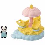 Sylvanian Families Pramogų parko žaidimų aik&scaron;telės įranga ST Mark 3 metų ir žaislinis Sylvanian Epoch [Žvaigždžių karuselės rinkinys] CO-69 Sertifikuotas, Auk&scaron;tyn,