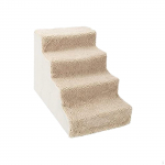 &Scaron;unų Laipteliai Kopėčios Rampos Lipimui, Mink&scaron;tas Dangalas, Patogūs Nuimami Laipteliai, Plaunamas Pakopas Augintiniui Beige