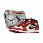 Jordan Air Jordan 1 Mid auk&scaron;čio Vintažiniai krep&scaron;inio batai Unisex Raudoni Juodi Balti DQ8426-105(Team17-) 44