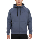 Nike vyri&scaron;kas sportinis džemperis su gobtuvu ir pilnu užtrauktuku Therma-FIT, Celestine Blue DQ4831-491 S
