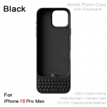 Mobiliojo telefono dėklas su klaviatūra Magnetinis siurbimas Viskas viename telefono dėklas Laidinis i&scaron;orinis klaviatūra iPhone 16 Pro Max 17 Pro Max