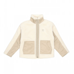 Adidas Originals Sherpa Spalvų Blokų Stovintis Apykaklės Vilnos Sportinis Striukė Moteri&scaron;ka Striukė Kreminės Baltos Spalvos HC6603 32